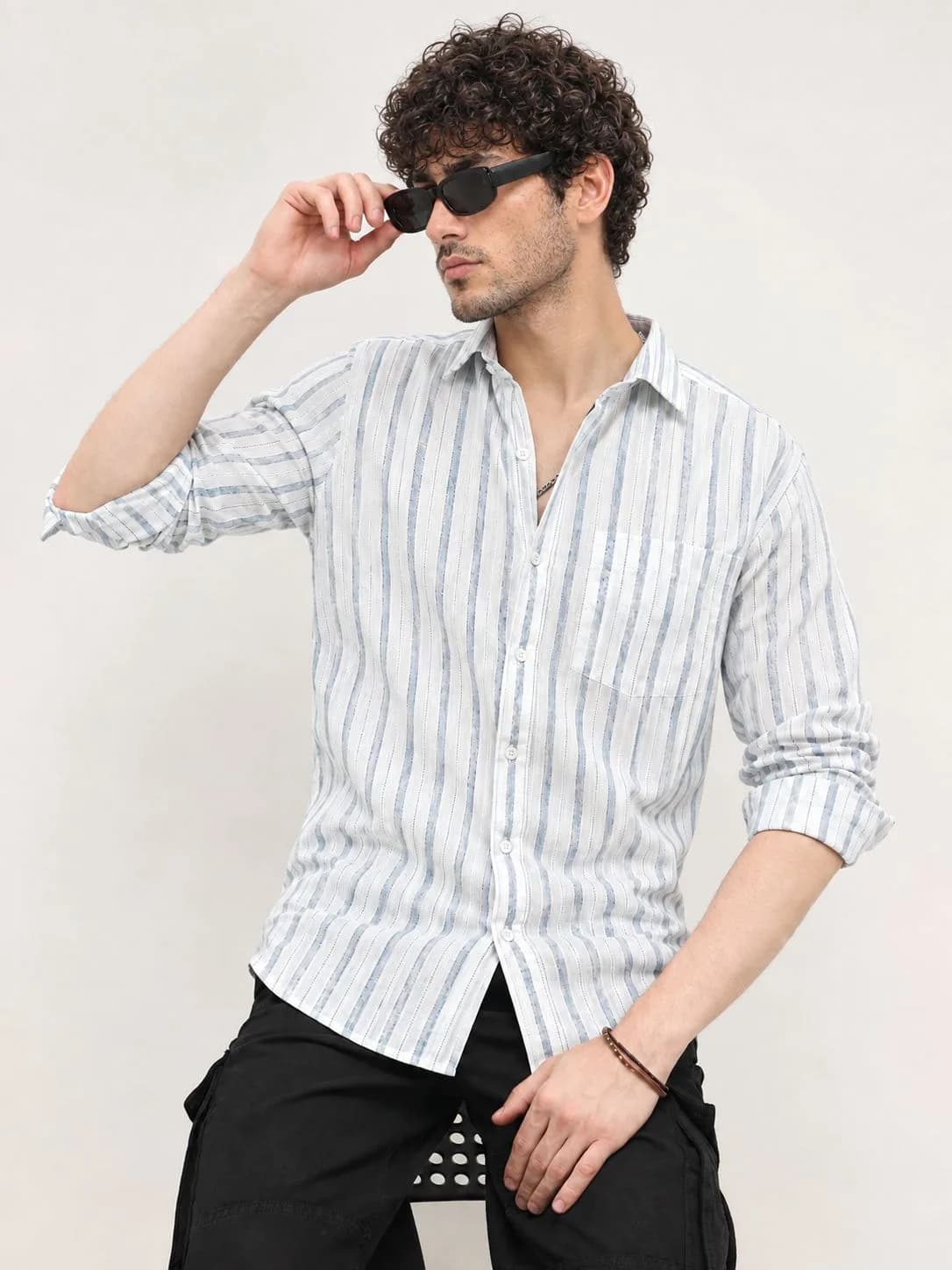 Light Blue Stripe Shirt