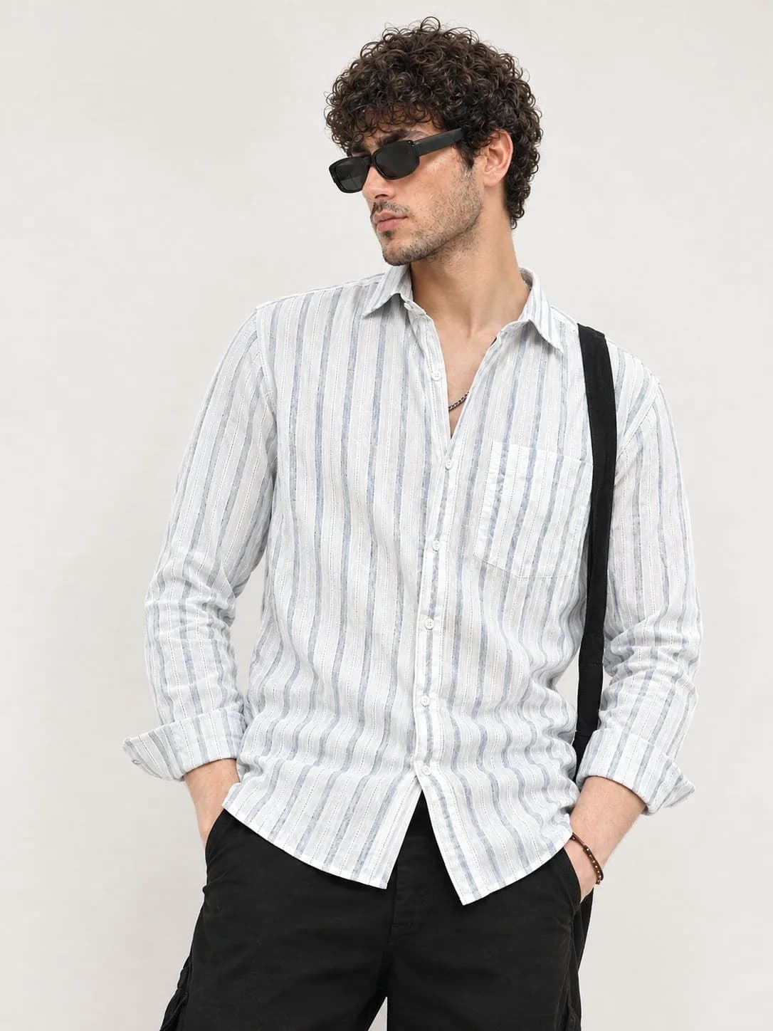 Light Blue Stripe Shirt