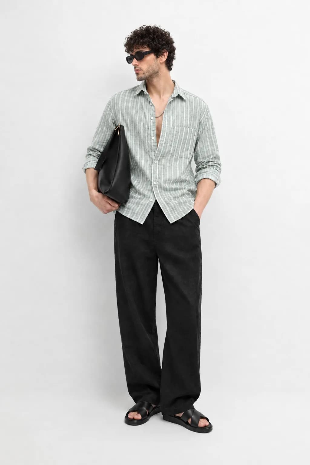 Light Green Stripe Shirt